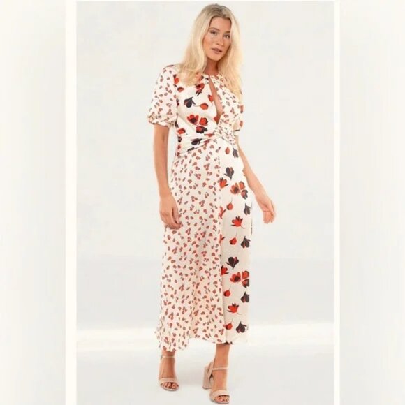 Self Portrait Leaves Motif Cocktail Dress. Size 0. - Picture 5 of 8